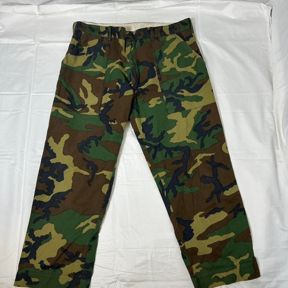 Vintage 70s Vietnam‎ Military Camo Army Hunting Camouflage Pants Size XL - Picture 1 of 4